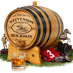 AGE BOURBON LIKE A DISTILLERY — AT HOME
Custom Engraved. American White Oak. Medium Char Interior.
Rich Flavor in Weeks — Not Years.