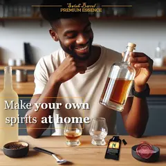 Apple Whiskey Essence flavor concentrate used to make homemade apple bourbon style spirits with neutral alcohol and mini barrel aging.