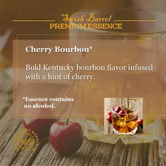Cherry Bourbon Essence alcohol-free concentrate inspired by Kentucky bourbon infused with natural cherry flavor.