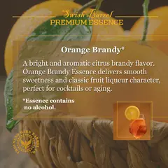 Alcohol-free Orange Brandy Essence inspired by classic French orange liqueur and Caribbean citrus spirits.