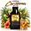 Amber Caribbean Rum Essence pouch by Swish Barrel with sugarcane, tropical leaves, rum bottles, hibiscus flower, and a glass of amber rum over ice.