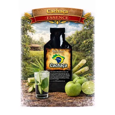 Cachaca essence packet, Brazilian spirit, sugarcane rum flavoring, DIY home spirits, cocktail ingredient, alcohol-free concentrate, Caipirinha.