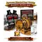 Japanese Blended Peat Whisky Making Kit with oak aging barrel, peated whisky essence pouches, Bootlegger’s Bible guide, and home whiskey barrel aging accessories displayed with Mount Fuji background.